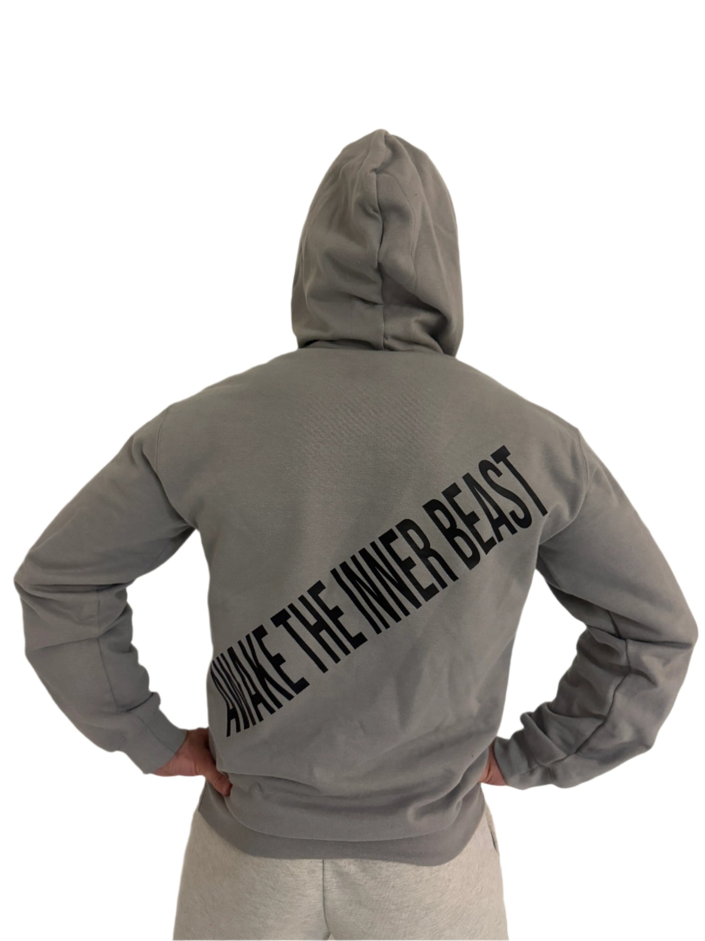 Black Congo Hoodie Gray Back