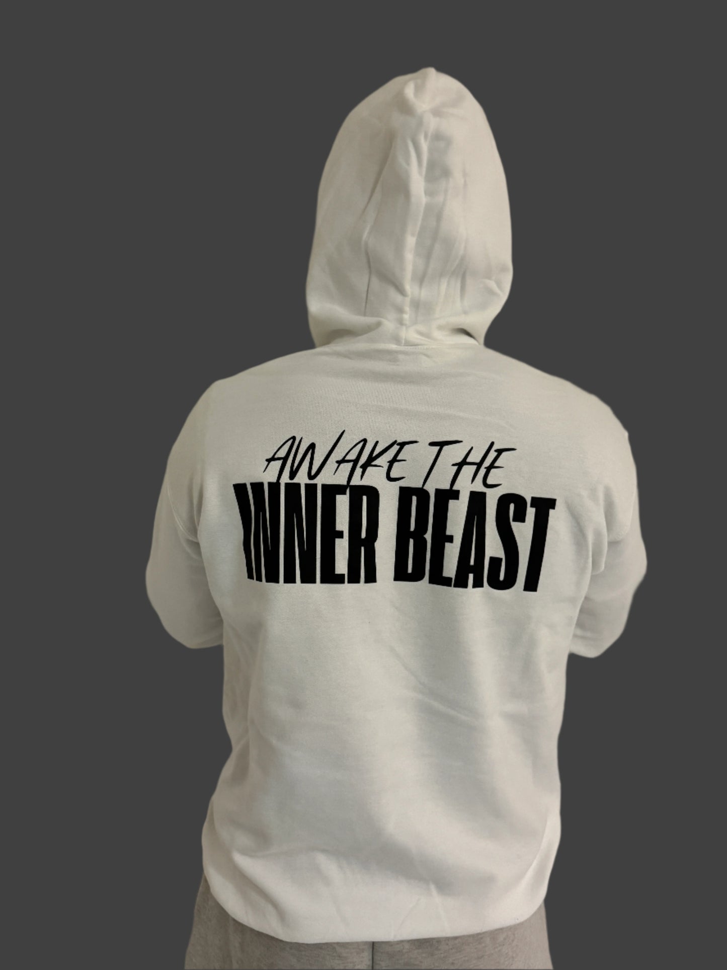 Black Congo Hoodie White