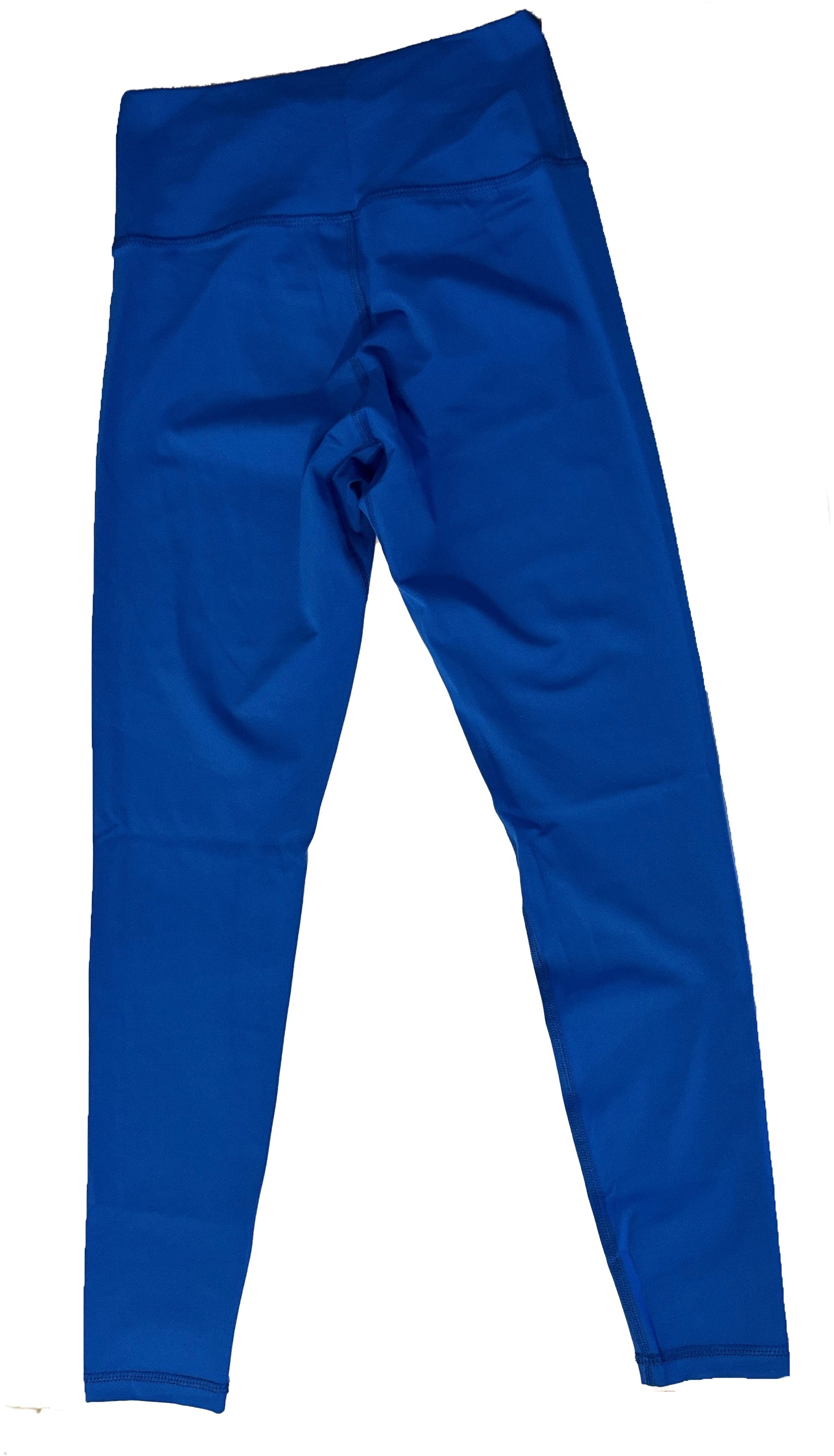 Blue leggings back