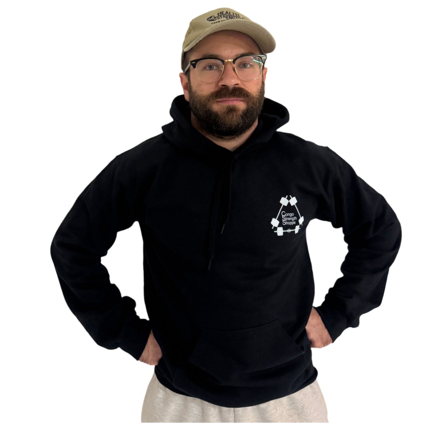 Congo Hoodie Black Front