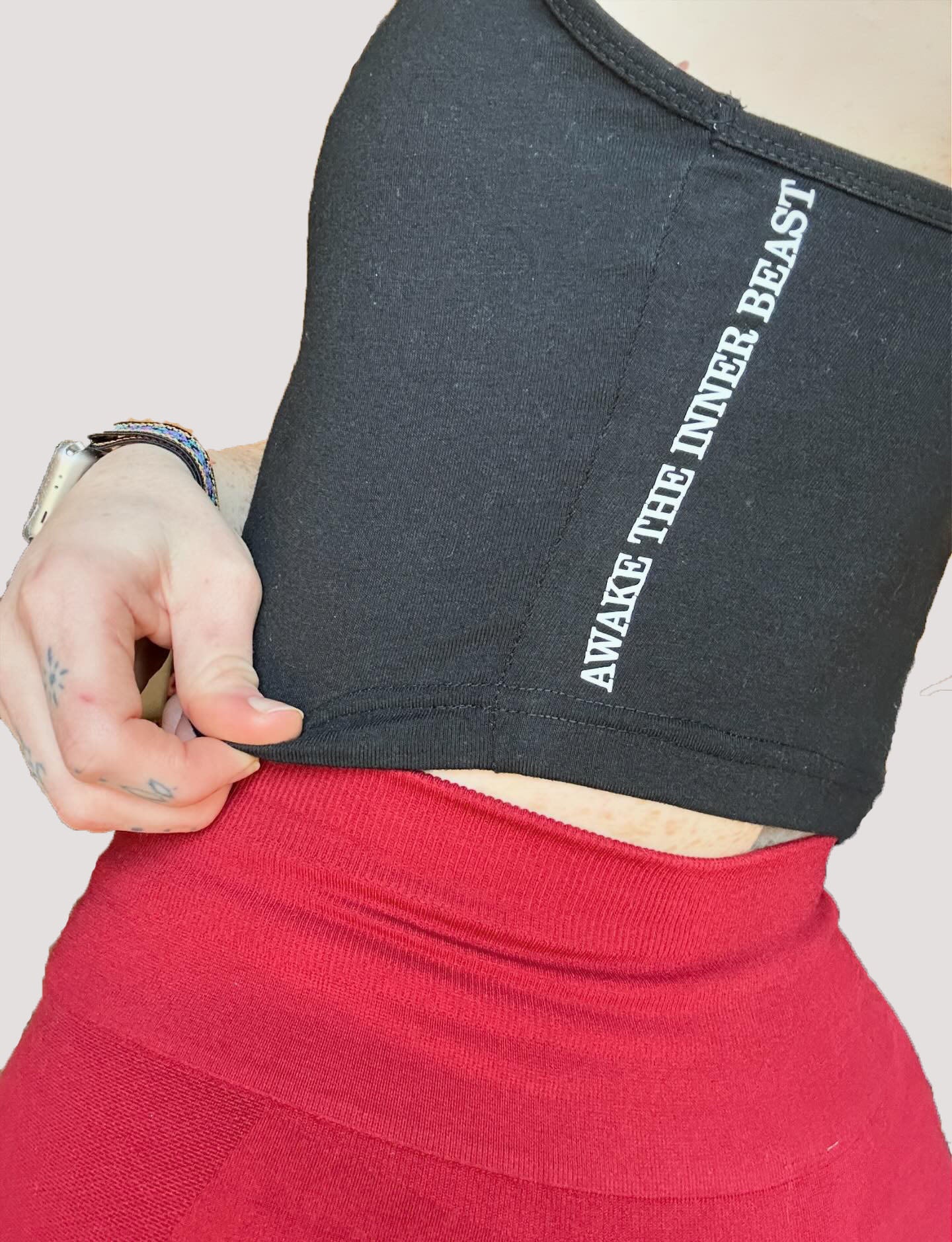 Awake the inner beast crop top