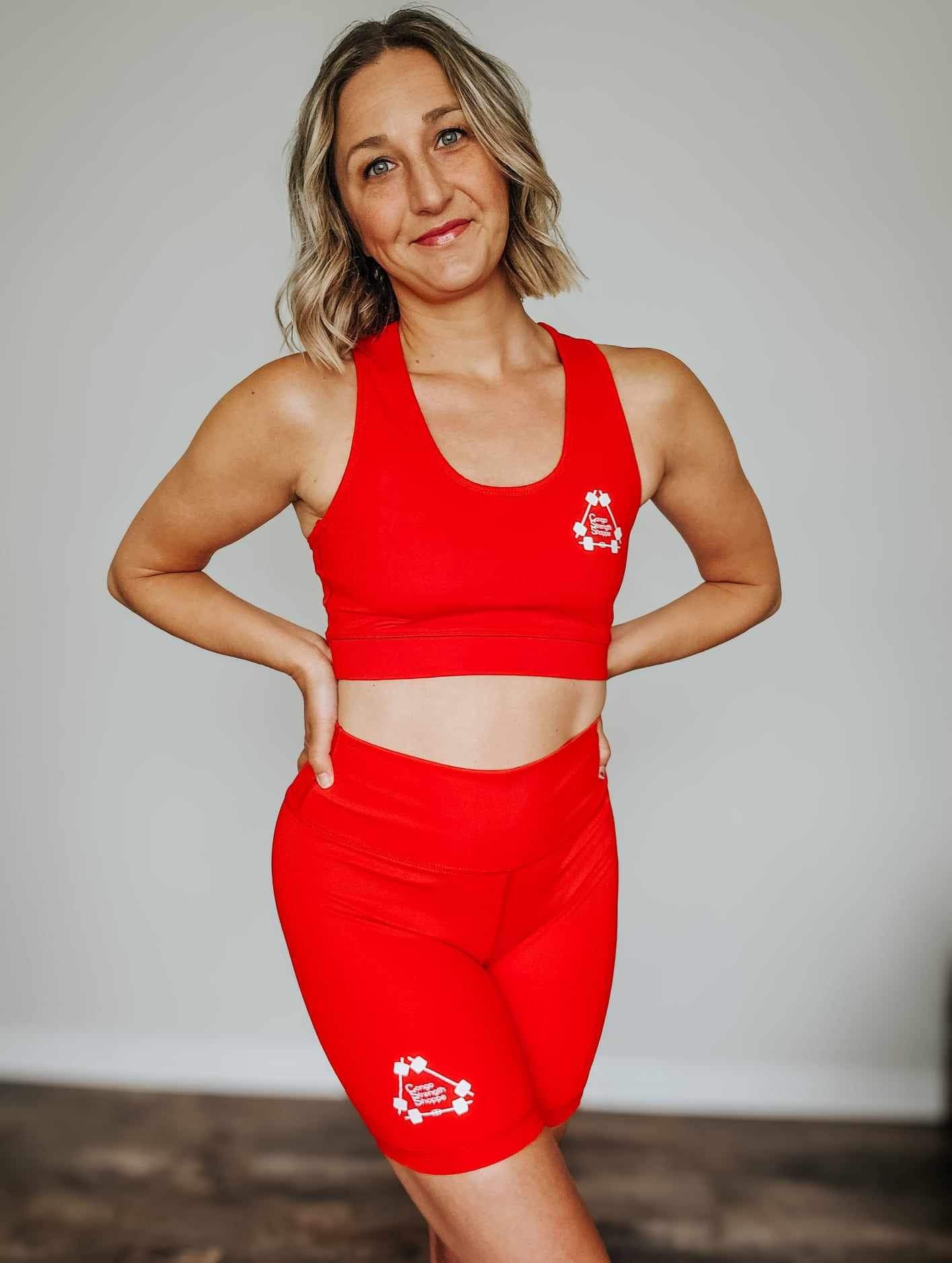 Red workout set