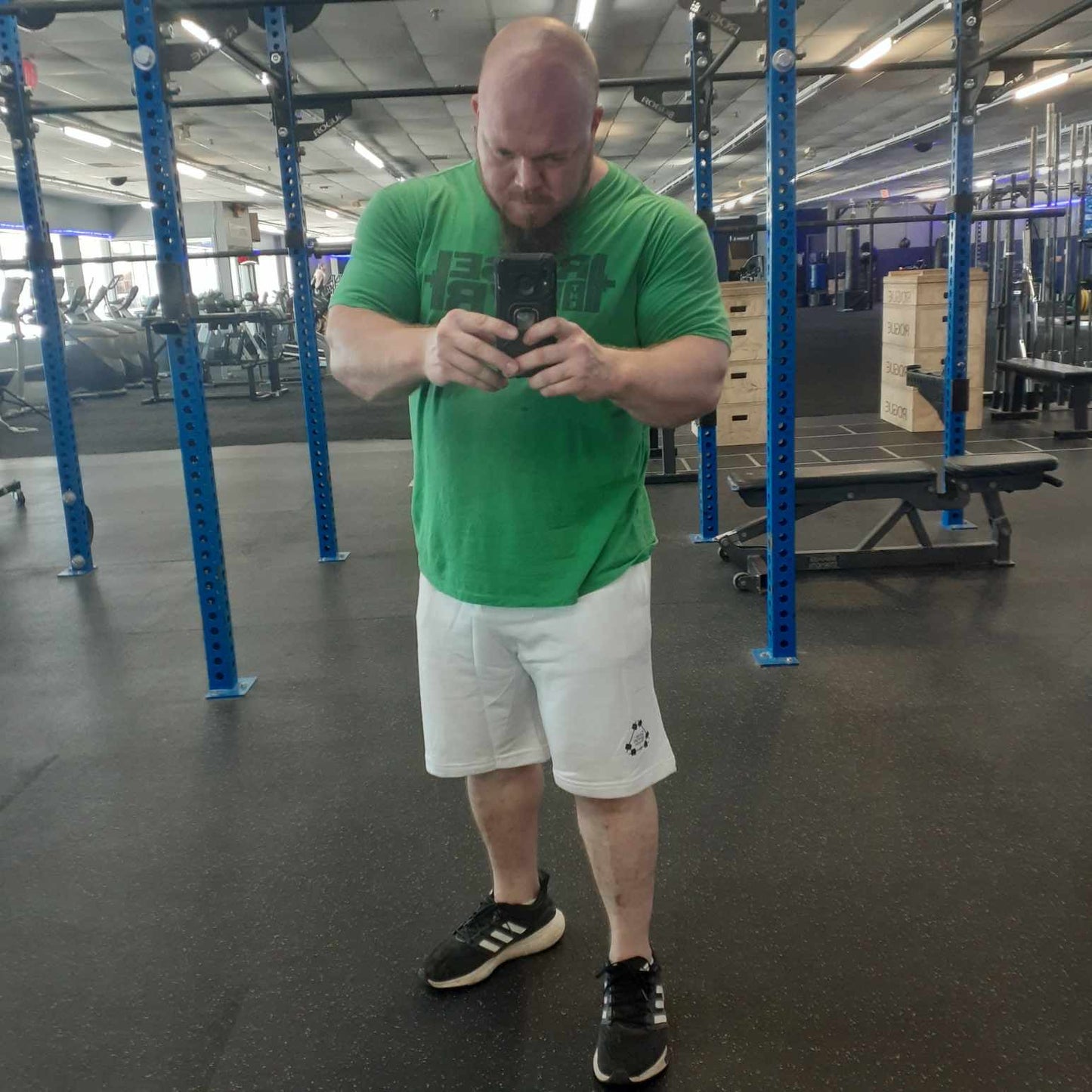 Cotton shorts selfie