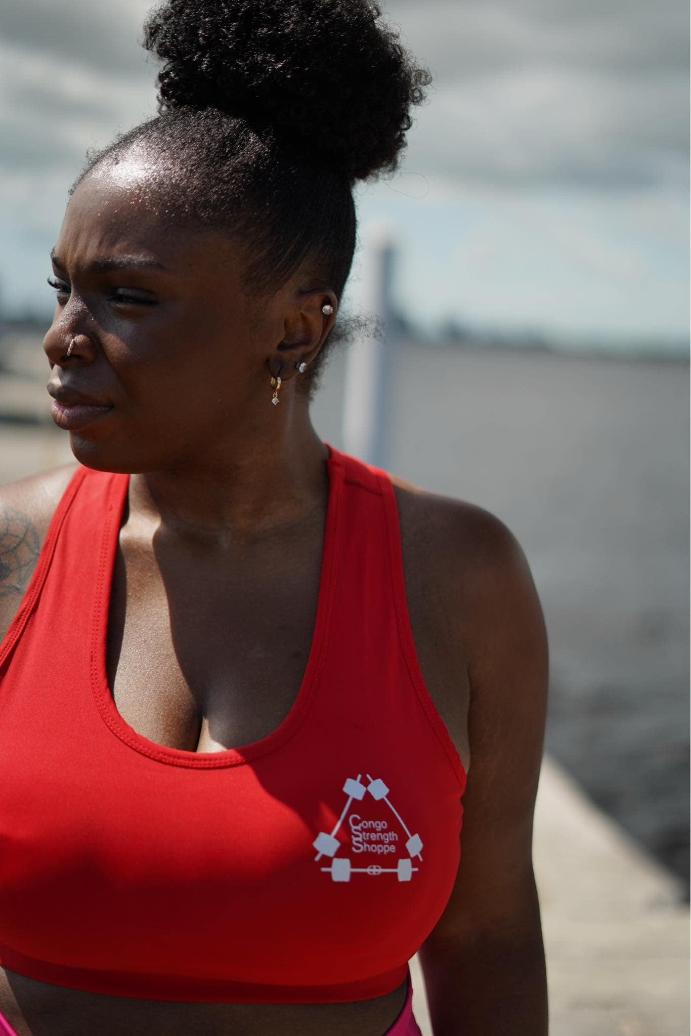 Red Congo Strength Sports Bra