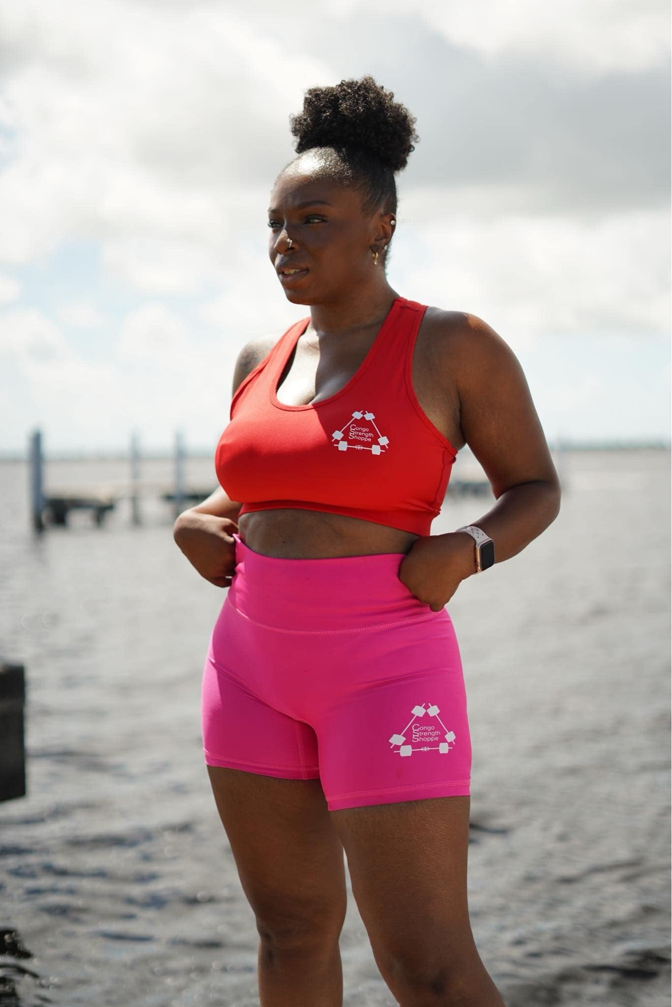 Red Congo Strength Sports Bra
