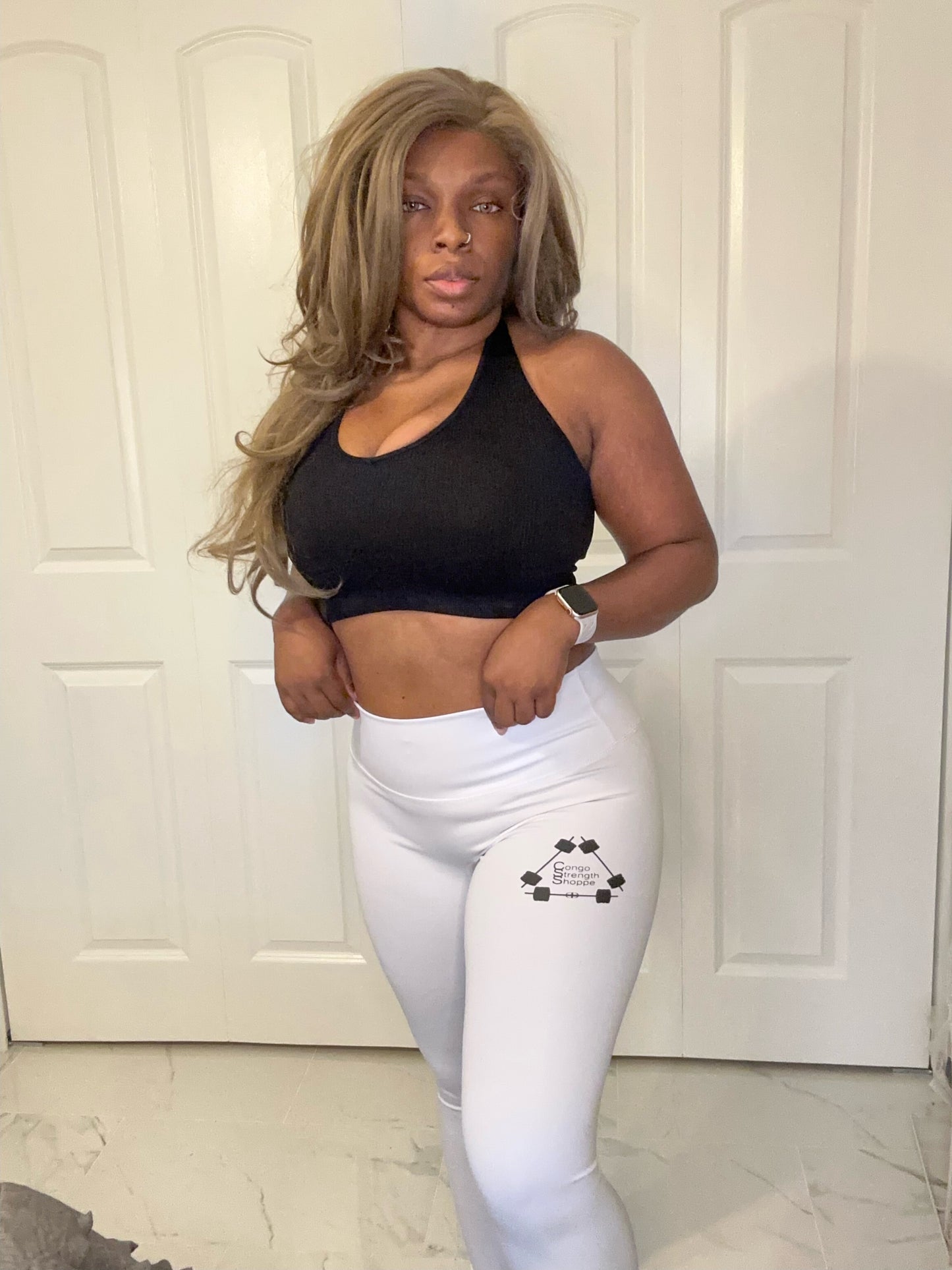 White Workout Leggings