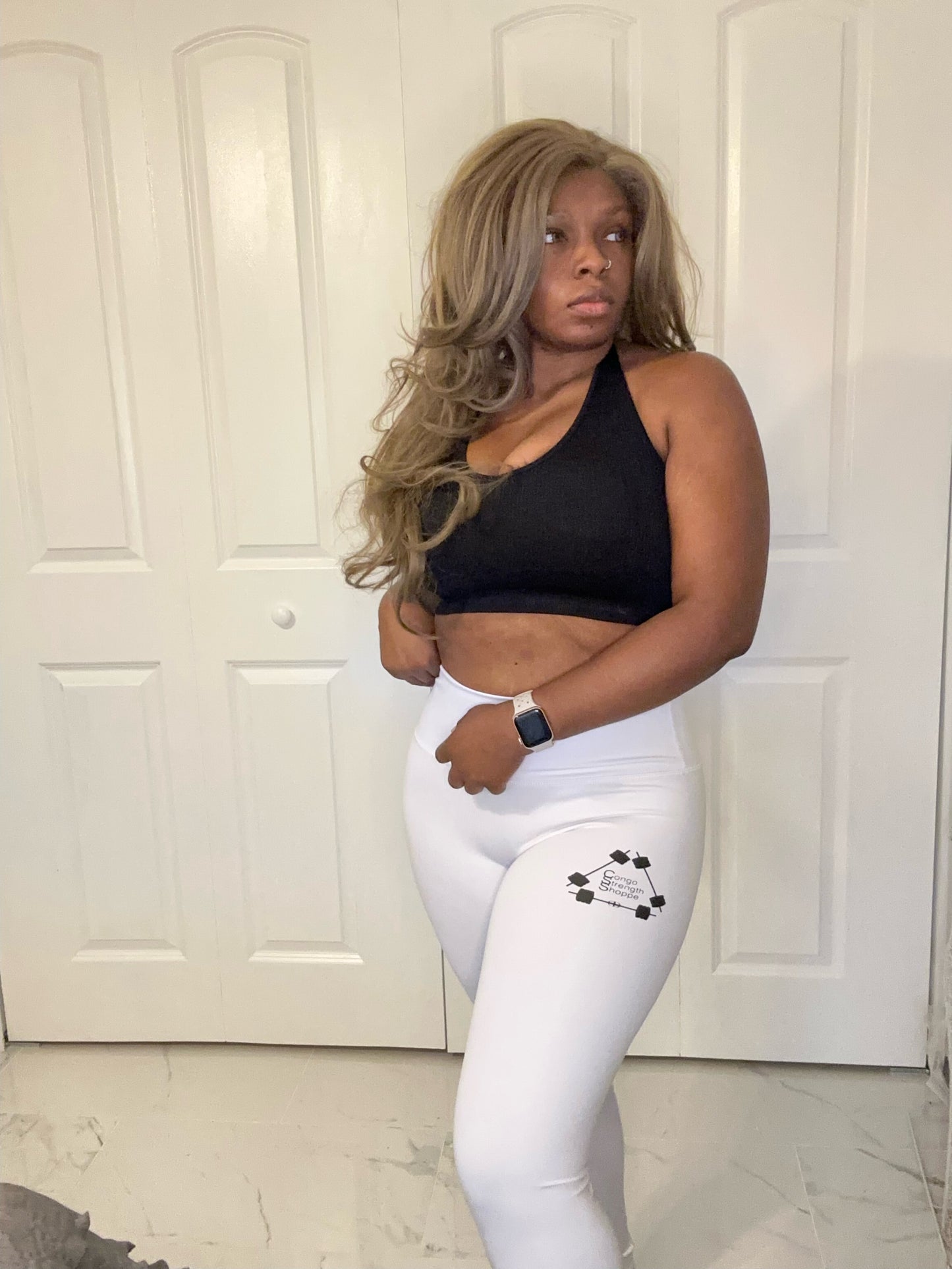 White Workout Leggings