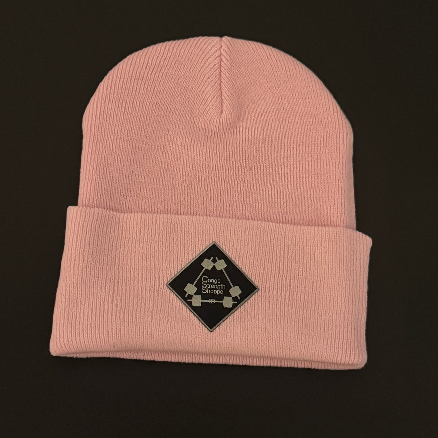 Pink Congo Cuffed Beanie