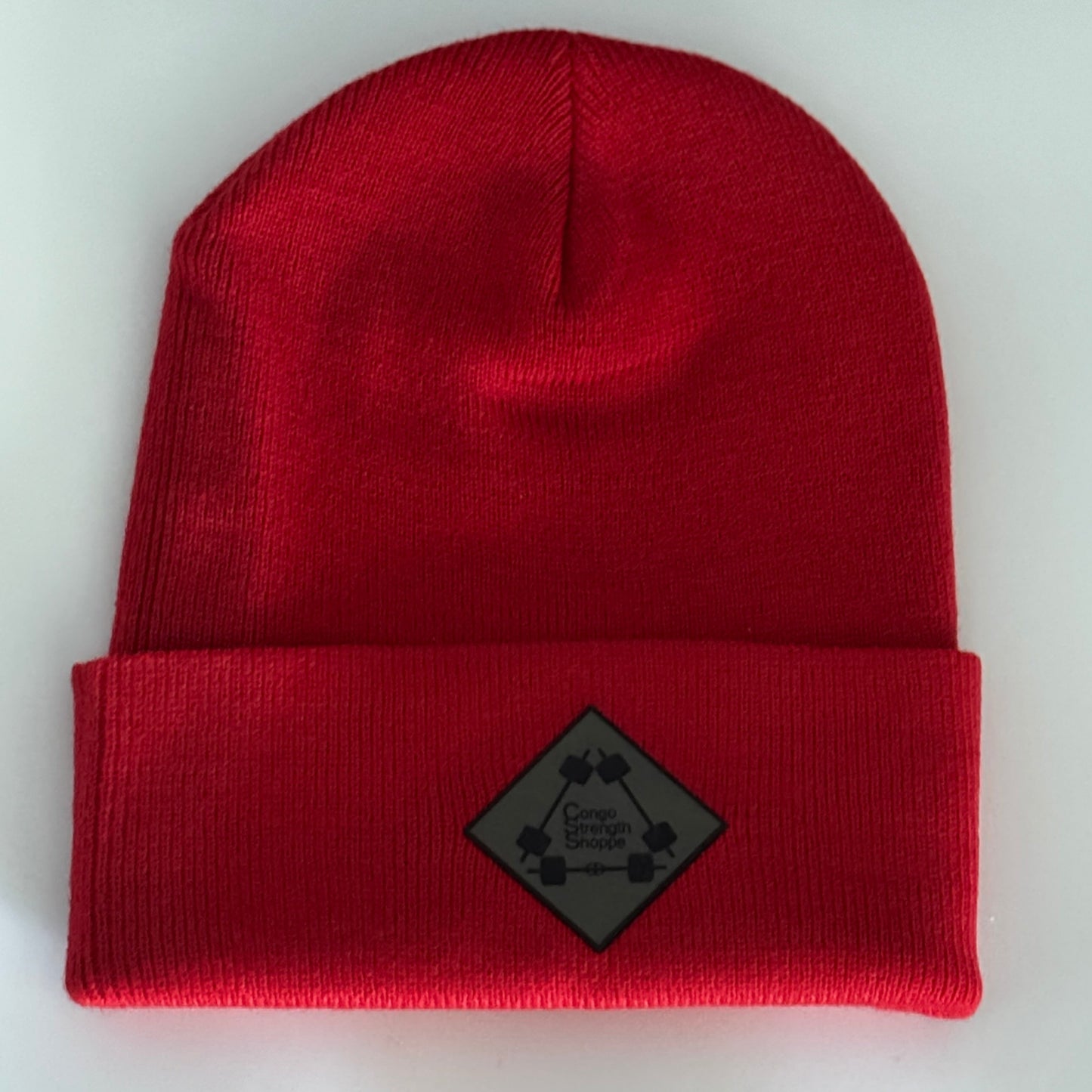 Red Congo Cuffed Beanie