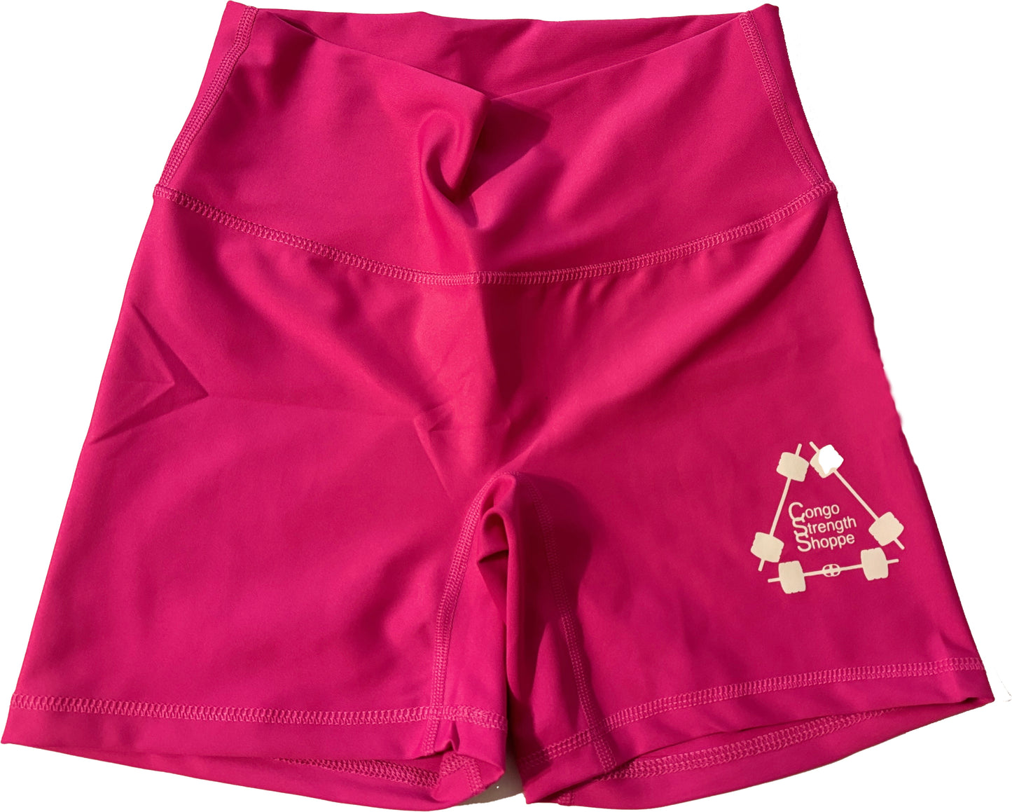 Pink training shorts