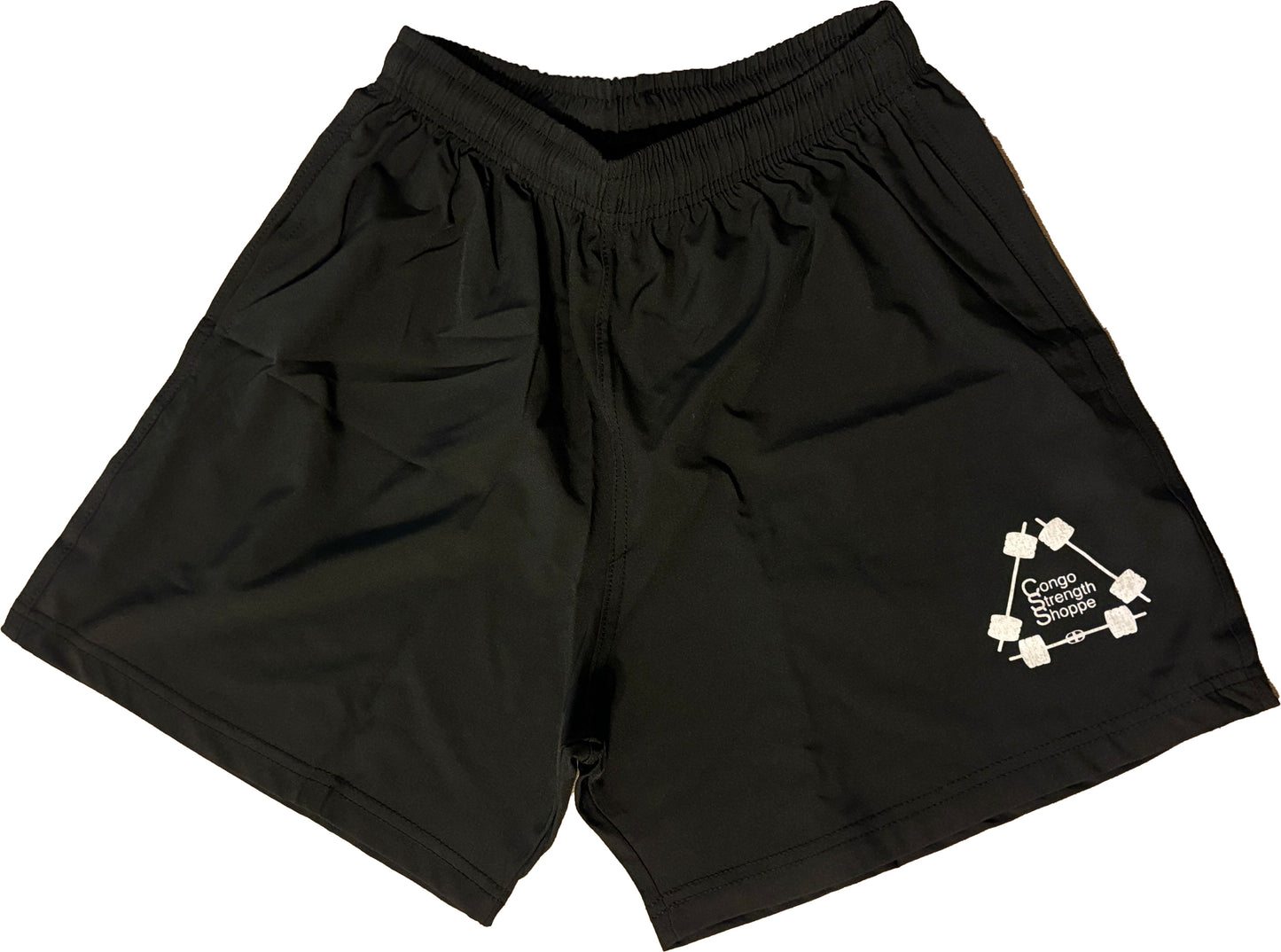 Black training shorts