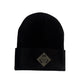 Black Congo Cuffed Beanie