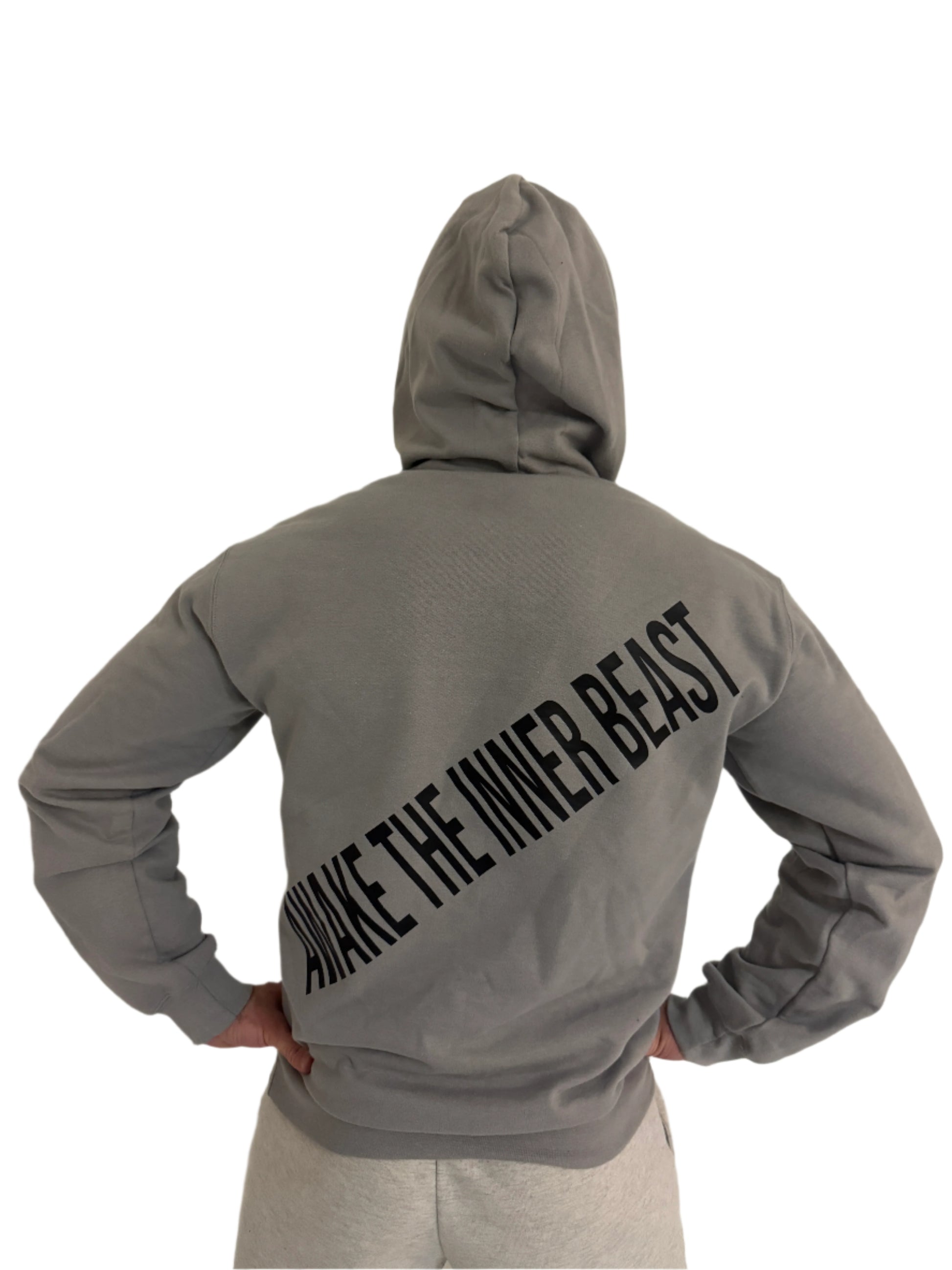 Black Congo Hoodie Gray Back