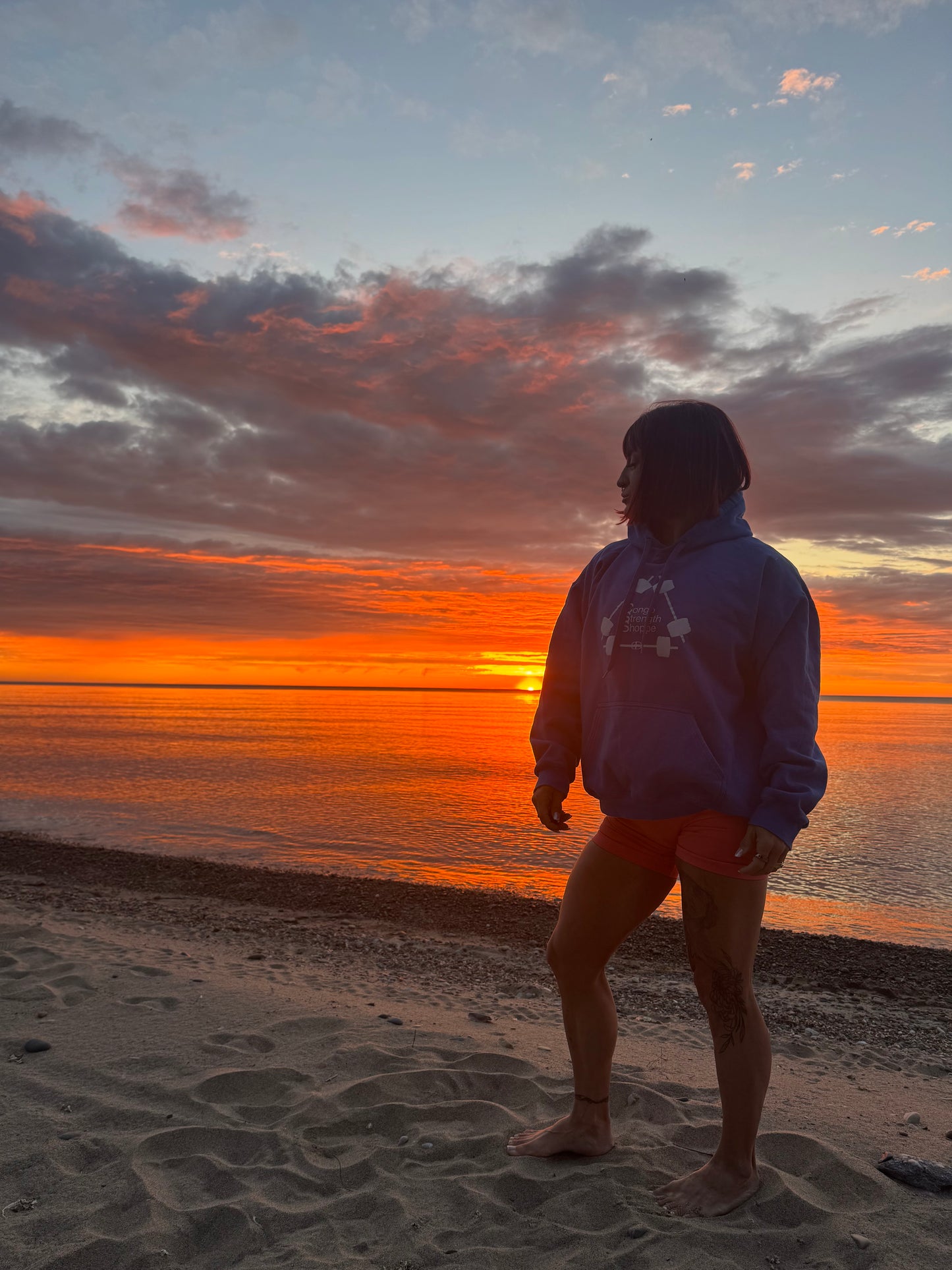 Congo Hoodie Front in Blue