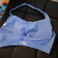 Seamless sports bra blue